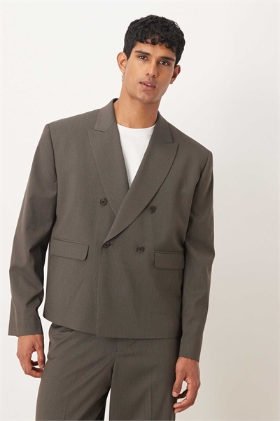 Двубортный пиджак прямого кроя артикул 148301623