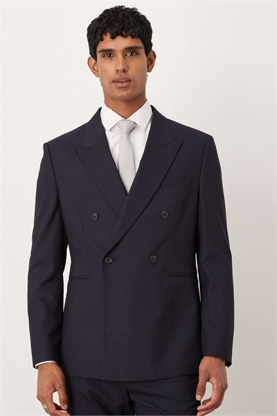 Двубортный пиджак классического кроя артикул 147015845