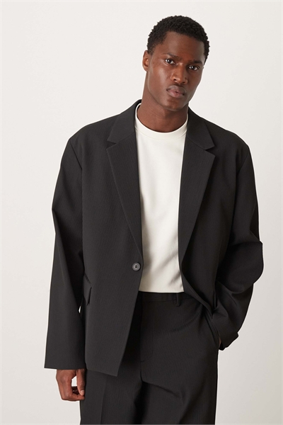 Костюмный пиджак прямого кроя из рибана артикул 148608754