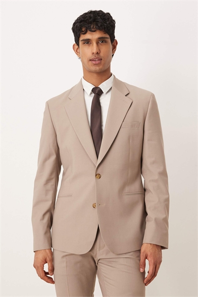 Приталенный пиджак с высоким содержанием шерсти артикул 153575682