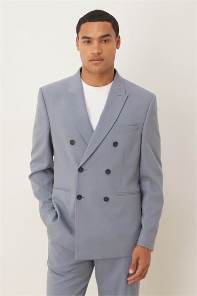 Двубортный пиджак классического кроя артикул 148608566