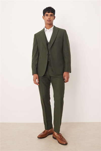 Узкие брюки из костюма с узором «елочка» из шерсти артикул 146837215