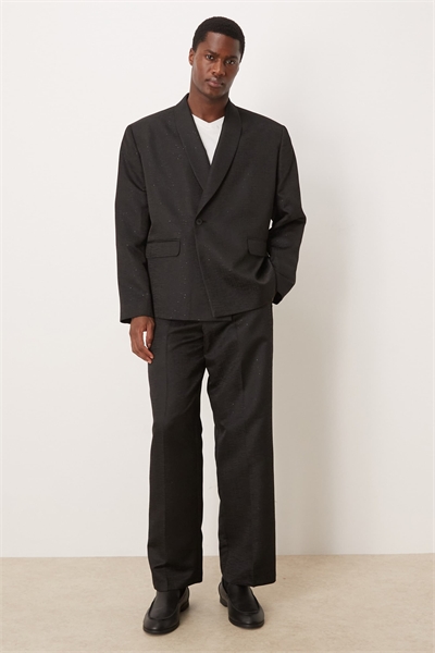 Широкие брюки костюма с микропайетками артикул 149548683