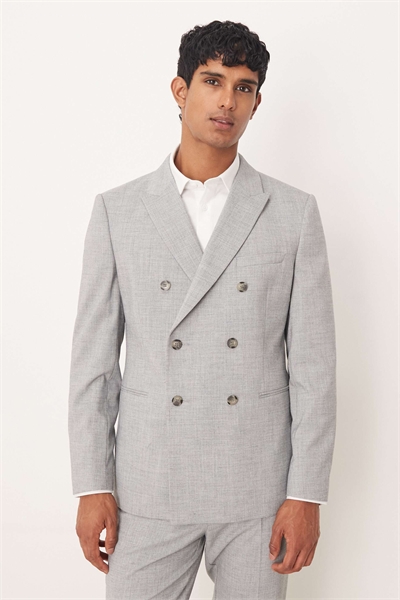 Двубортный приталенный пиджак артикул 147015857