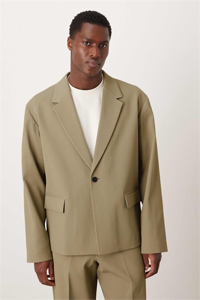 Костюмный пиджак прямого кроя из рибана артикул 148608910