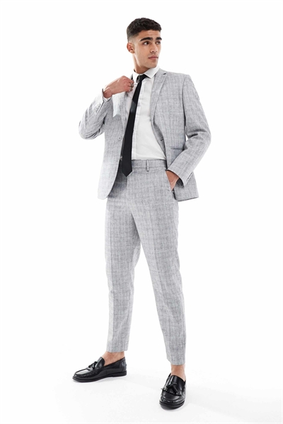 Брюки зауженного кроя артикул 143048611