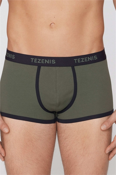 Хлопковые боксеры с ребристой текстурой и резинкой с логотипом артикул 155895643