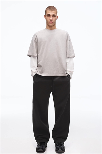 Брюки с широкими брючинами артикул 155780764