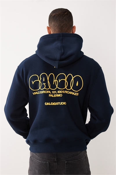 Худи свободного кроя с принтом в виде пузырькового текста артикул 153147226