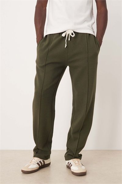 Джоггеры с прямыми брючинами и ребристой отделкой артикул 151902012