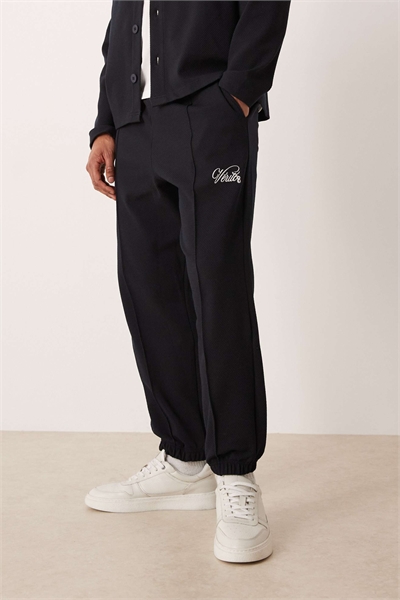 Джоггеры с зауженным кроем из жаккардовой ткани с вышивкой co-ord артикул 152941948