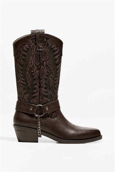 Ковбойские сапоги с животным принтом артикул 148785578