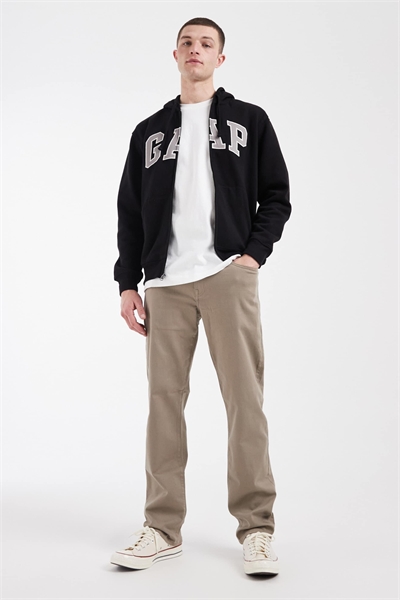 Джинсы с прямым кроем и 5 карманами из эластичного материала для повседневного ношения артикул 155704263