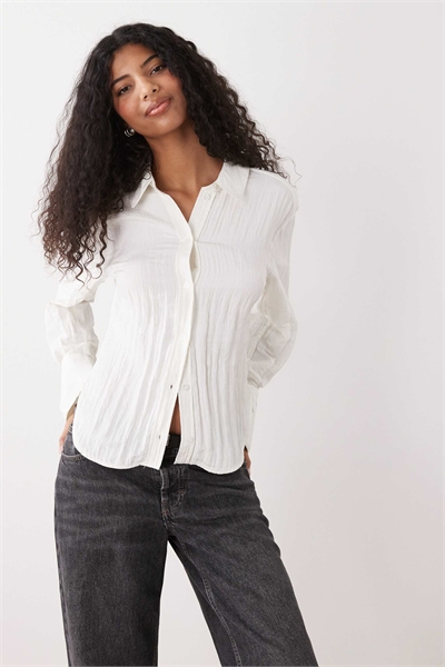 Рубашка с текстурированной отделкой на талии артикул 154869695