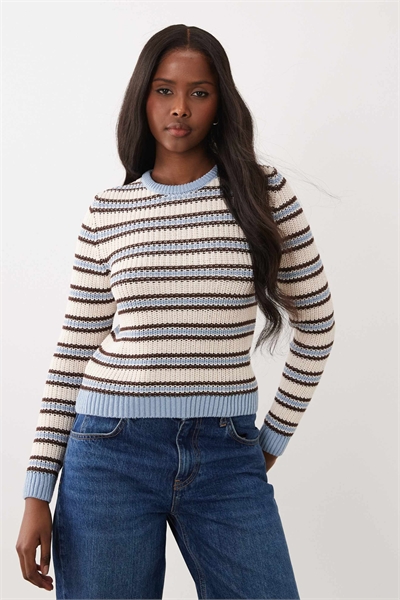Свитер с синими полосками артикул 156002815