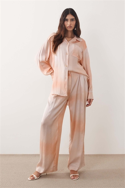 Брюки из атласа с широкими брючинами co-ord артикул 152631279