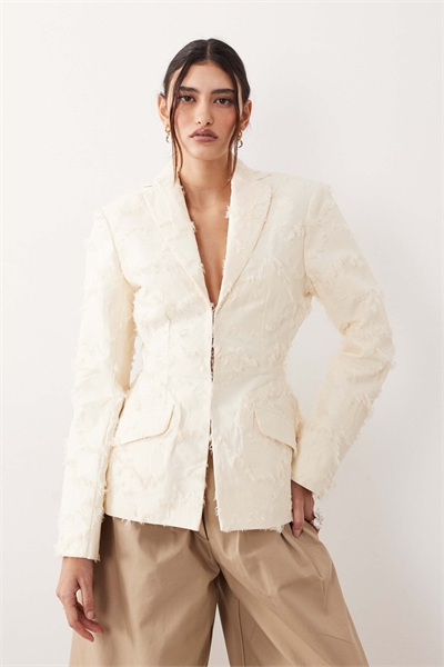 Блейзер с текстурированной талией артикул 151783331