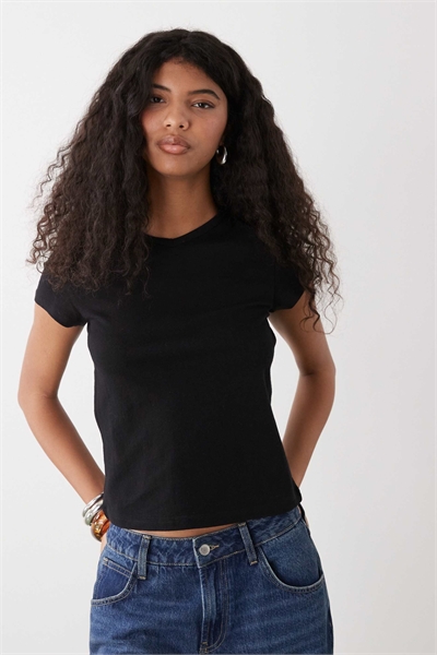 Футболка Fleur с V-образным вырезом и облегающим кроем артикул 154840109