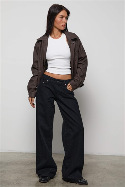 Джинсы с низкой посадкой и свободным кроем артикул 154890789