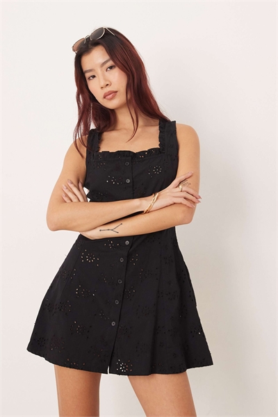 Мини-платье Esmee из прозрачной ткани с вышивкой артикул 152349073