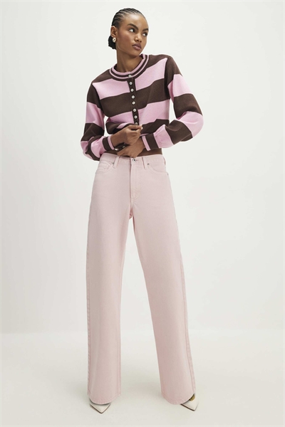 Джинсы свободного кроя с прямым силуэтом артикул 155895107