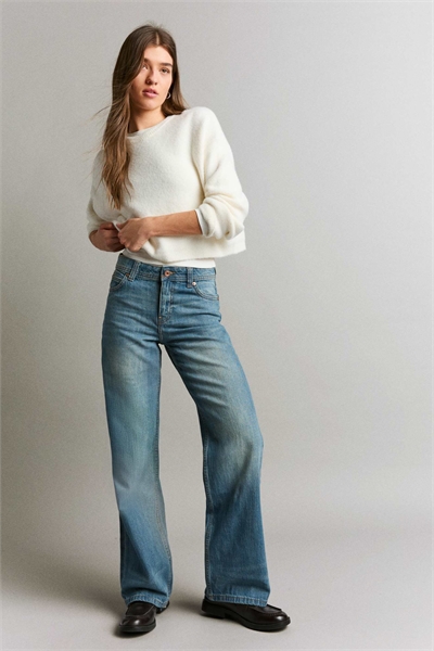 Джинсы-багги небольшого размера артикул 155827714