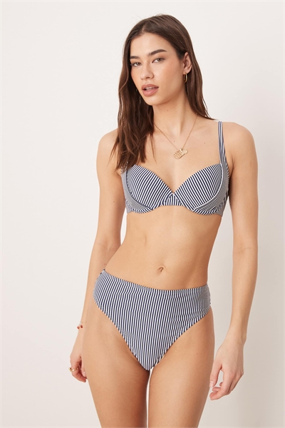 Бикини-трусики с высокой талией и высоким вырезом на бедрах «Скарлет Стрип» в стиле «Азорские острова» артикул 153252450