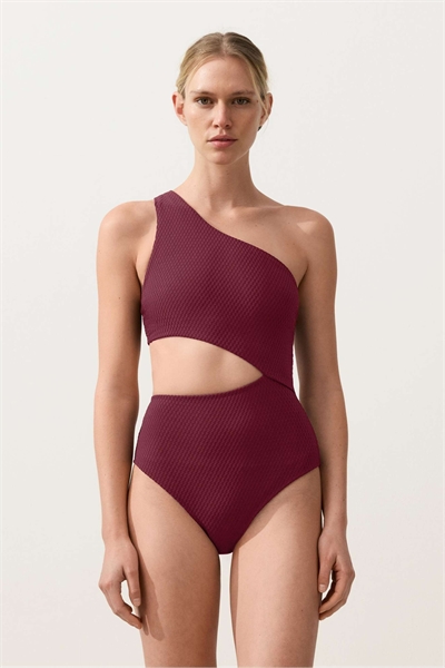 Мини-трикини с асимметричным жаккардовым узором в клетку артикул 156166749