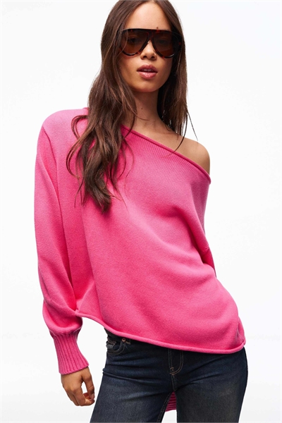 Свитер с лодочным вырезом артикул 156004647