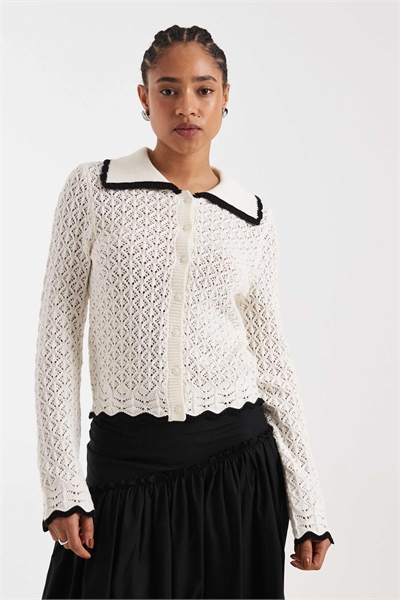 Кардиган с отложным воротником артикул 155322987