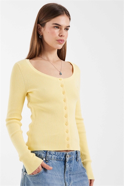 Кардиган с широким вырезом из смешанной хлопчатобумажной ткани артикул 153247354