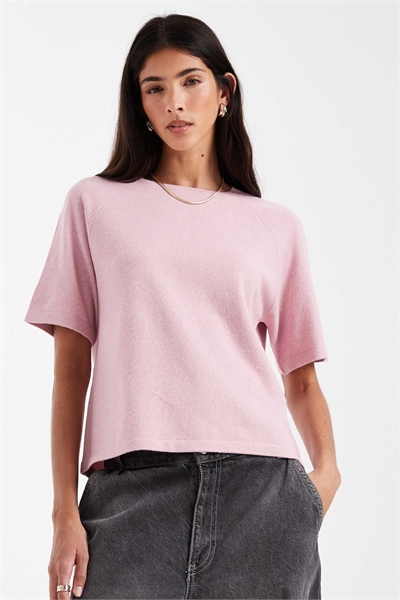 Свитер с короткими рукавами из трикотажа артикул 154694219