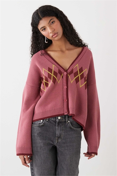 Кардиган с вставками в клетку «аргил» артикул 155469901