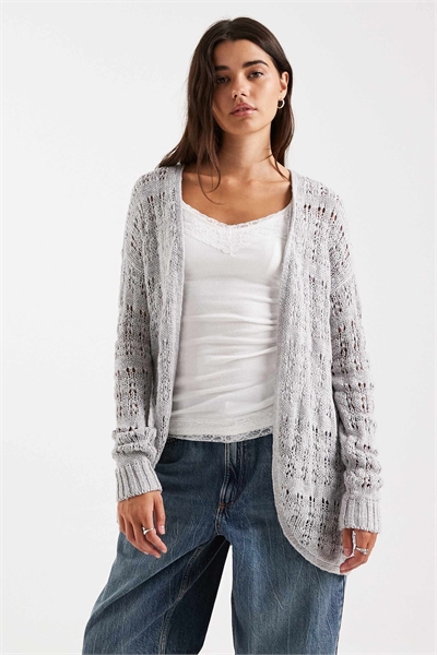 Длинный кардиган из трикотажа артикул 155393776