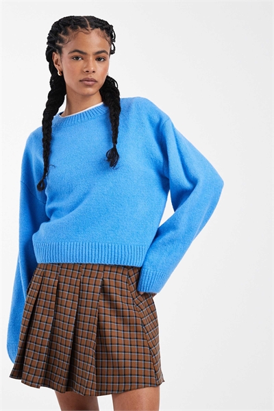 Свитер оверсайз с широкими рукавами артикул 154744488