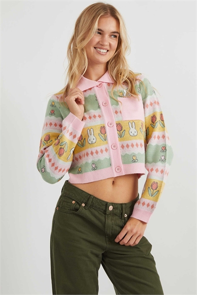 Вязаный кардиган «Домик Миффи» артикул 156136510