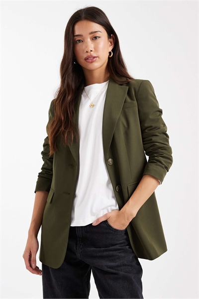 Блейзер с затянутой талией артикул 147762323