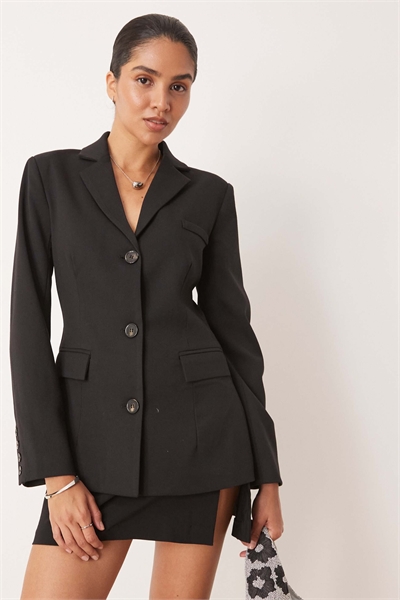 Блейзер с затянутой талией артикул 149244439