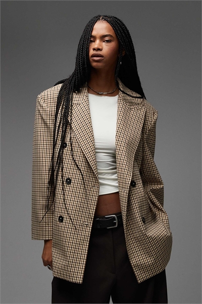 Двубортный блейзер свободного кроя артикул 151099202