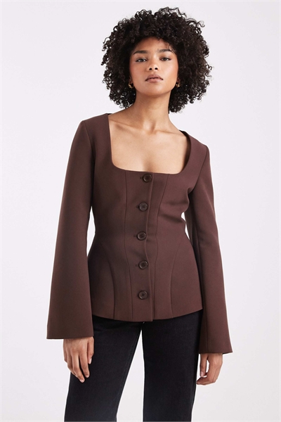 Блейзер с затягивающимся корсетом артикул 153919139