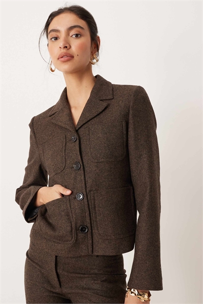 Короткий блейзер Camila из смешанной шерсти co-ord артикул 151861589