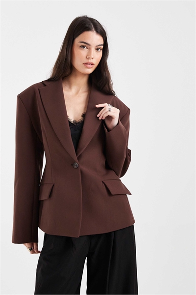 Блейзер с зауженной талией артикул 152738873