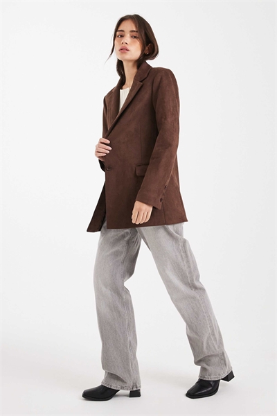 Блейзер из замши артикул 143262055