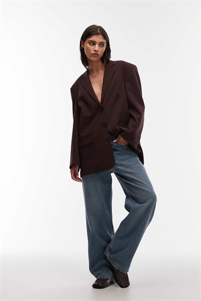 Блейзер свободного кроя с однорядной застежкой артикул 151966901