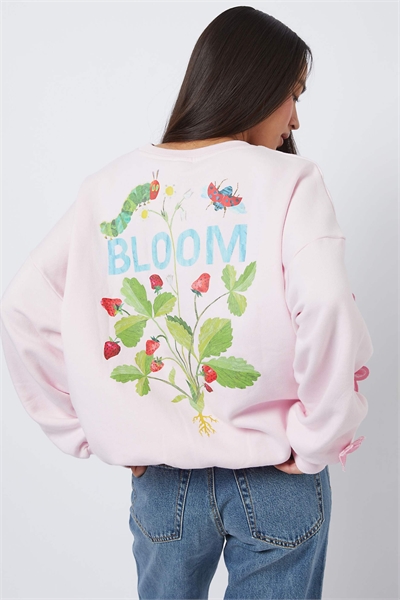 Толстовка с изображением «Очень голодной гусеницы» артикул 156136412