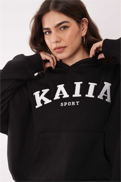 Спортивная толстовка оверсайз из смешанной ткани с хлопком и вышитым логотипом co-ord артикул 142045623