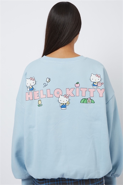 Свитшот с вышивкой Hello Kitty артикул 156136536
