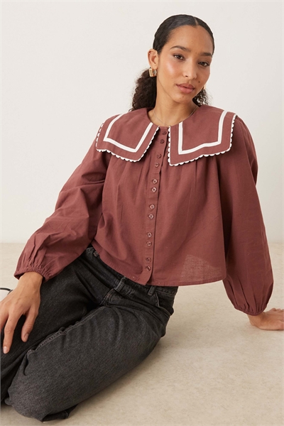 Блуза-сарафан с рукавами-балонами артикул 147326239