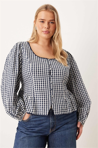 Блузка Edie с рукавами-балонами артикул 150324783