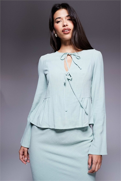 Льняная блузка co-ord артикул 148248295